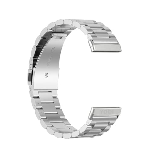 Image of YODI Watch Band Compatible with Fitbit Versa 4 / Fit bit Versa 3 / Fitbit Sense /Sense 2 Band, Soft Replacement Silicone Wristband for Women Flexible Waterproof Sport Watch Strap for Men Large