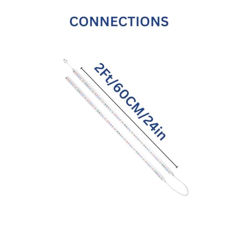 Image of Fluortronix 10W 2FT LED Grow Light Tubes (Pack of 2) for Indoor Plants - Full Spectrum 6500K White with Red & Blue | High Efficiency Grow Lights for Leafy Greens, Herbs, Hydroponics & Seed Germination