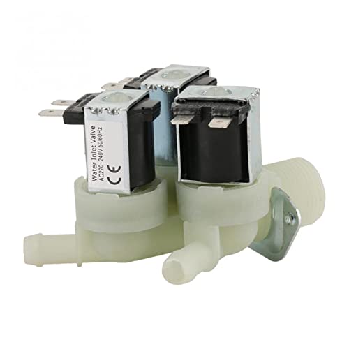 Électrovanne 3 voies AC 220V G3/4 pour entrée et vidange d'eau - 5