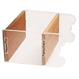 ibasenice Maßstab Puppenhaus Möbel Kompaktes Mini Bücherregal mit Natürlicher Holzoptik...