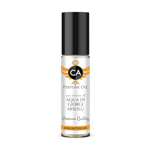 CA Perfume Impression of Aqua Di Giorgi Absolu for Men Eau De Parfum Woody Aromatic Scent Long Lasting Cologne for Men Travel Size TSA Ready for Day and Night Wear 0.33 Fl Oz 10ml