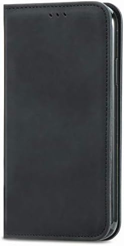 Unichthy Phone Case For Blackview A55 / OSCAL C60 4G Official Shockproof PU Leather Flip Wallet Phone Cover Folio Auto-Magnetic Closure Protective Skin with Stand Card Holder Black