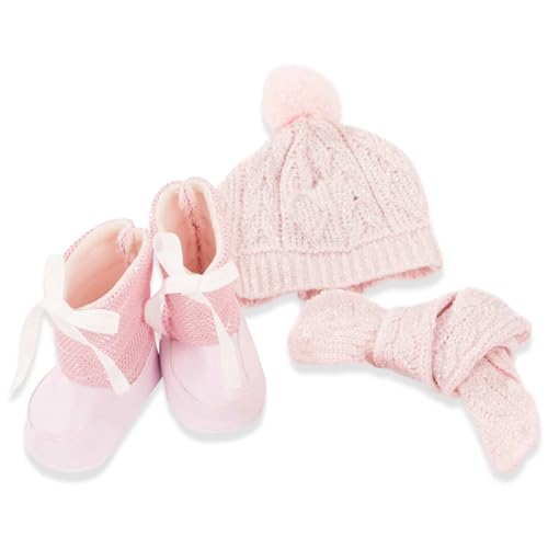 Götz 3403278 Winter Must Have Puppen – Set – Puppenkleidung für Babypuppen Gr. M von 42 – 46 cm und Stehpuppen Gr. XL von 45 – 50 cm – 4 teiliges Set