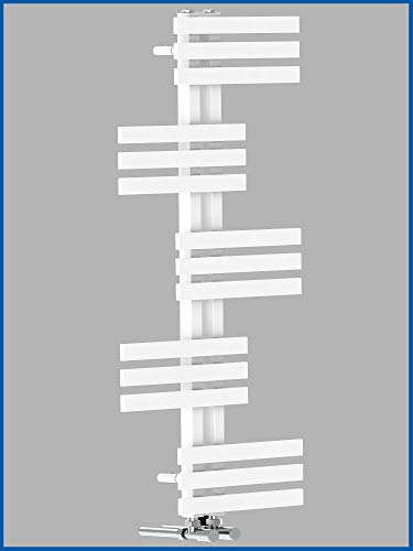 Preisvergleich Produktbild Design Badheizkörper ELFIE 1600 x 600 mm. Weiß Badheizkörper Handtuchtrockner