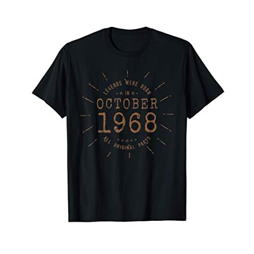Las Leyendas nacen en Octubre de 1968 - Idea de regalo Camiseta