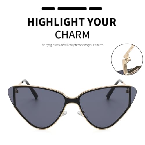 Lunettes de soleil œil de chat pour exprimer votre singularité rétro steampunk - 3