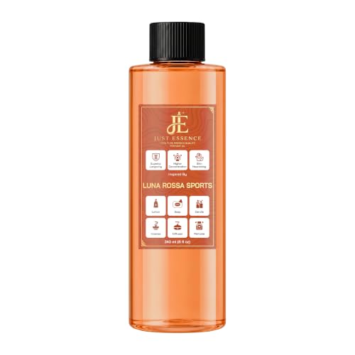 Just Essence Lunaa Roosaa Sports Fregrance Perfume Oil | Premium Quality Concentrated Fragrance | Pure Perfume & Cologne Oil for Personal Body Use | 8 Fl Oz