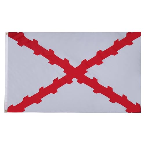 AZ FLAG - Drapeau Duché de Bourgogne - 150x90 cm - Drapeau Croix Bourguignonne 100% Polyester Avec Oeillets Métalliques Intégrés - Pavillon 110 g