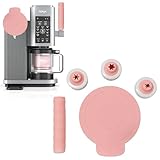UPOGA Buse à crèmes Ninja Swirl avec couvercles pour machines à crème glacée Ninja Swirl NC701 NC700 + 1 couvercle antidérapant + 1 couvercle anti-poussière pour composants internes (rose)