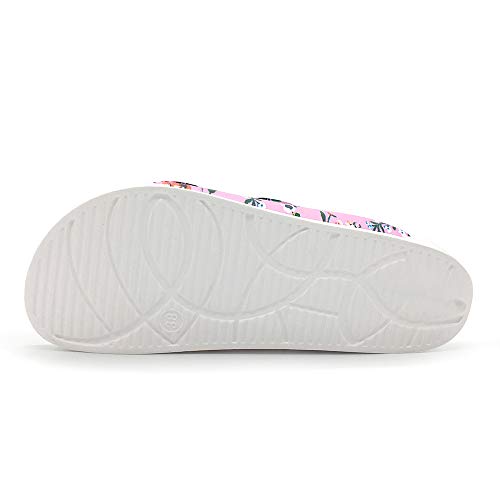 Funkymonkey Women'S Comfort Slides Double Buckle Adjustable Eva Flat Sandals thumb #2