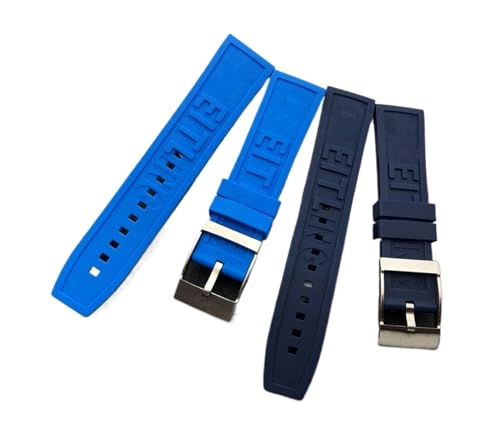 Bracelet en caoutchouc 24mm résistant et étanche compatible Navitimer Avenger