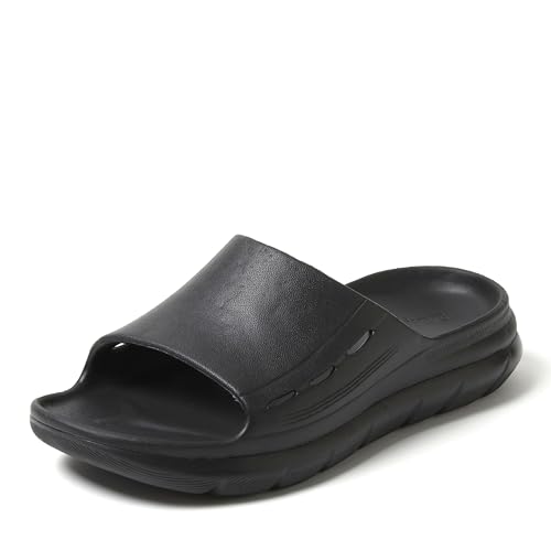 Dearfoams Men's Eva Lightweight Regrind Pillow Slide Sandal