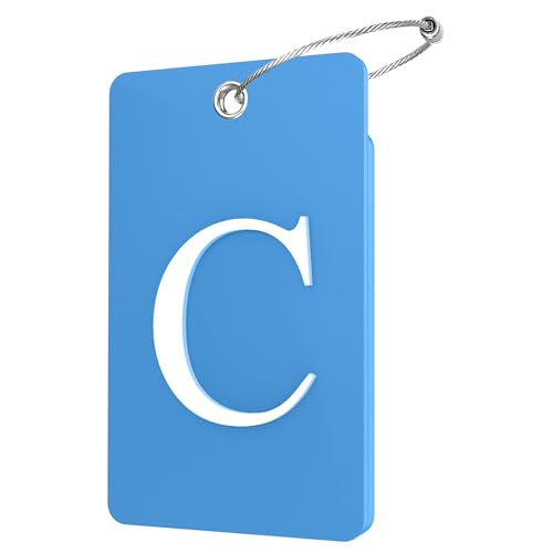 Gostwo 2 Pack Initial Luggage Tags for Suitcases Airplane Travel Essentials