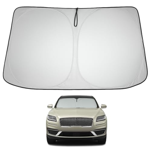 Image of Proadsy 2026 Upgrade Front Windshield Sun Shade Foldable Sunshade Protector Custom Fit 2019-2023 Lincoln Nautilus SUV Accessories, PRS331