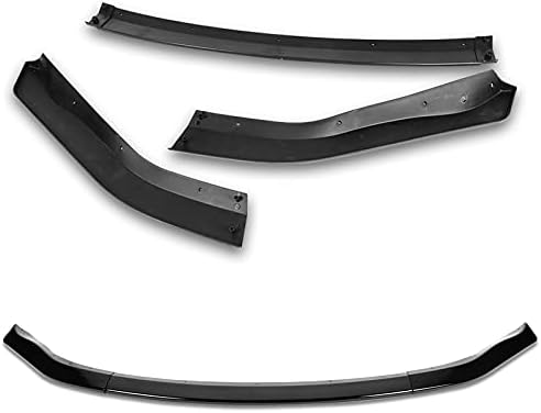 EPARTS 3 Pieces Style Front Bumper Lip Spoiler Splitter Chin Side Body Kit Trim Protection Compatible with 2003-2005 Nissan 350Z Z33 (Painted Black)