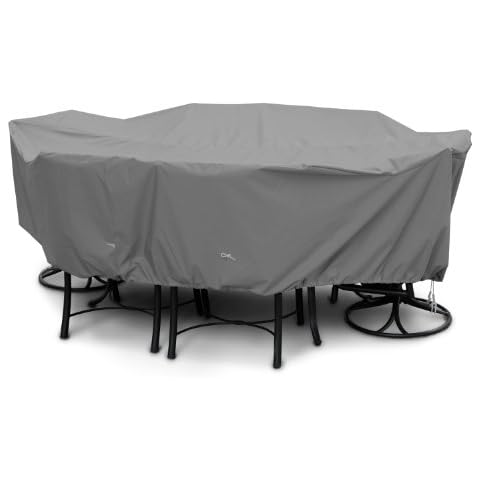KoverRoos Weathermax 81362 Large High Back Dining Set Cover, 112 by 88 by 36-Inch, Charcoal Cover