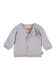 Bekleidung Sterntaler Kleinkind Jungen Strickjacke Baby GOTS Strick Stern Jacke - Strickjacke Baby - Strickjacke mit Teddy Futter, Knopf - hellgrau meliert, 80