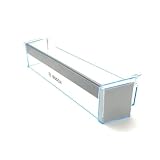 Botellero/Bandeja de Puerta para Botellas | Compatible con Frigorífico Bosch 00709636 | Repuesto Original 47x12,4x9,8 cm | Perfil Inferior-Intermedio Transparente | Instalación Sencilla