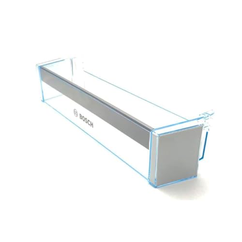 Botellero/Bandeja de Puerta para Botellas | Compatible con Frigorífico Bosch 00709636 | Repuesto Original 47x12,4x9,8 cm | Perfil Inferior-Intermedio Transparente | Instalación Sencilla