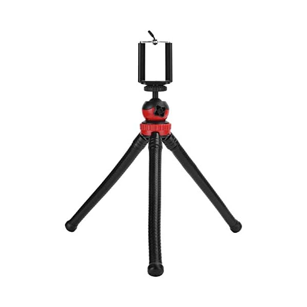 Lazimin Desktop-Stativ, 2‑in‑1 Integrierter Flexibler Handyhalter Kameraständerhalterung, Kompatibel für IOS…