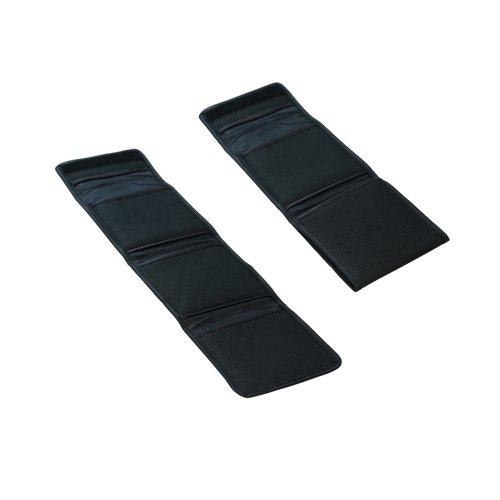 CamDesign 2 PCS Padded Tri-fold 3 Pocket Wallet-Style Filter Case for Circular Filters 40.5mm 49mm 62mm 43mm 52mm 55 mm 52mm 58mm 67mm 72mm 77mm 82mm + CamDesign Wristband Lens Focus Ring (2 Pieces)