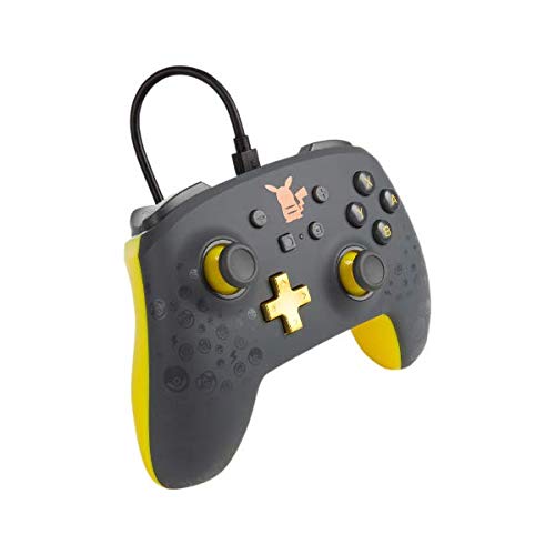 Powera 1517916-01 Controle P/ Nsw Enhanced Enwired Pikachu Gray - Nintendo_switch