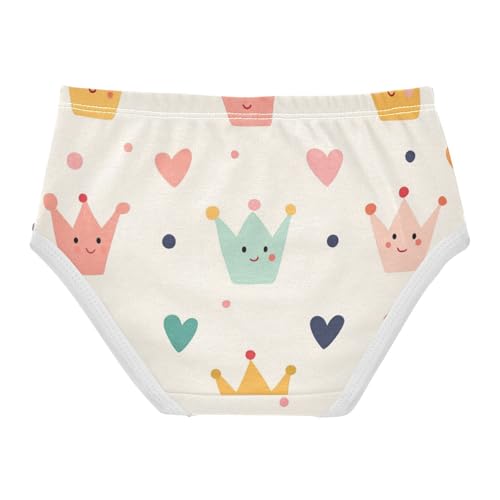 GuoChe Training Panties Soft and Breathable Panties Organic Cotton Toddler Underwear for Girls in Sizes 2T-8Y2