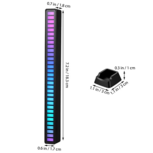 Osaladi Led Lighting Strips Led Rgb Light Bars, 2 Pack Voice-Activated Music Pick Up Rhythm Lights, Rechargeable Colorful Wireless Led Rhythm Strip Lights For Car Pc Tv Movie Gaming Led Strip Lights #TOP1