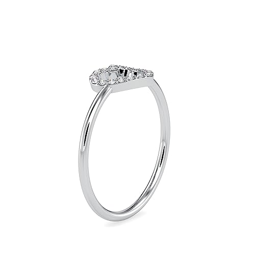 Pure Empty heart 1.00 MM Moissanite Wedding Band | Round VVS1-D Lab Diamond 18K Gold Plated 925 Sterling Silver/Real Gold Promise Stackable Eternity Delicate Engagement Ring For Women2