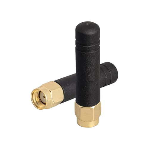 ACONRFTOL 2.4GHz 5.8GHz Mini Antenna WiFi 2dBi RP SMA Male Dual Band Mini WiFi Antenna PC Card Bluetooth for Wireless Network Card Wireless Router Booster PCI IP Camera 2PCS