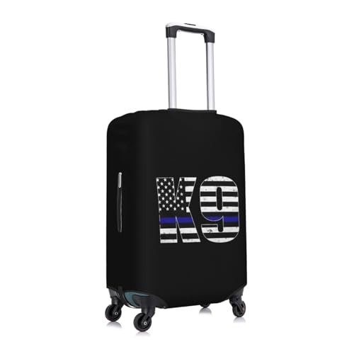 Police K9 Thin Blue Line Luggage Cover, Suitcase Cover Suitable for 18-32 inch luggage4