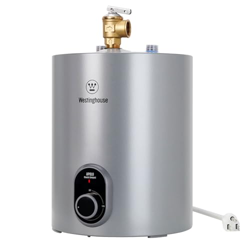 Westinghouse Electric Mini Tank Water Heater - 1.5 Gallon Compact Storage Small Hot Water Heater...