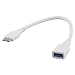 Produktbild Best Plug 20cm 3.0 OTG USB Kabel, USB A-Buchse Kupplung weiblich auf Micro USB B-Stecker männlich, 5000 Mbit s Übertragungsrate, Weiss