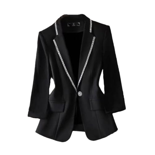 Blazer d'été à paillettes femme veste légère cardigan fin tendance U001 S