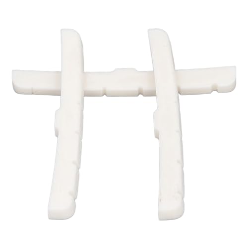 3 Pcs, 6 String Guitar Nut Flat Bottom Slotted Bone Replacement Superior Tone Part for ST Suitable Size