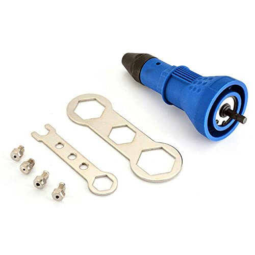 Nietzange Werkzeug Set Nietbohrer Blindnieten Akkuschrauber Nietpistole Adapter Nietwerkzeug Nietaufsatz Blindnietaufsatz Bohrmaschine Blindnietzange Cover