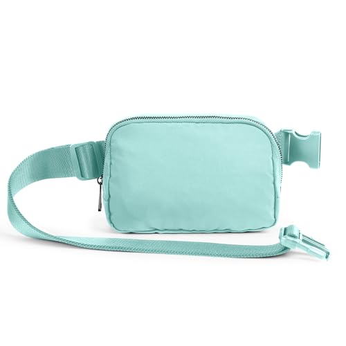 Image of ODODOS Unisex Mini Belt Bag with Adjustable Strap Small Fanny Pack for Workout Running Traveling Hiking, Icing Blue