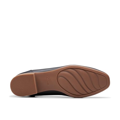Clarks Damen Julia Aster Slipper, Schwarz Leder, 40 EU Weit – Ansicht 4