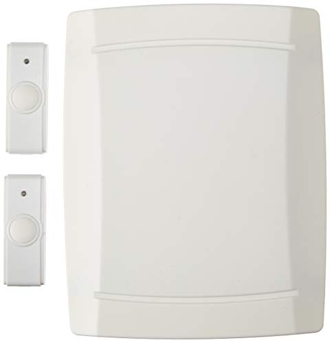 Iq America Wd2410 Wireless Battery Operated Contemporary Door Chime Door Bell 2 Pushbutton 3 Melody Notes Westminster Chime Volume Control 200 Foot Range White #TOP13