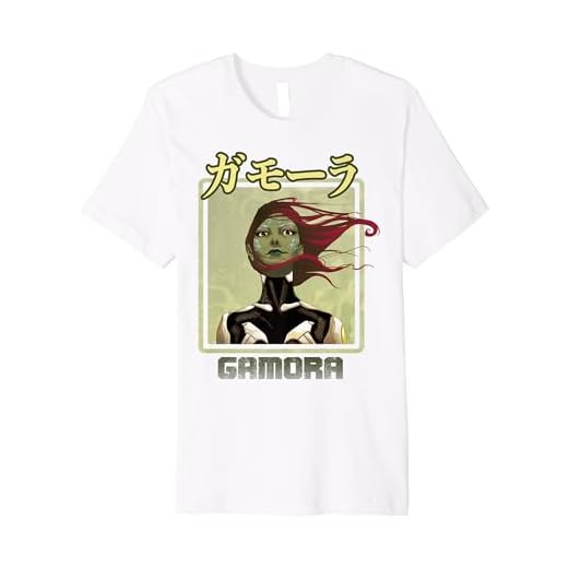 Marvel Guardians Of The Galaxy Gamora Kanji Pemium T-Shirt