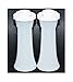 Tupperware Large Hourglass Salt & Pepper Shakers Clear With White Tops