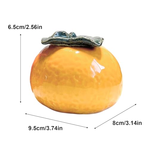 Bougie unique en forme d'orange avec cire coulée de qualité supérieure