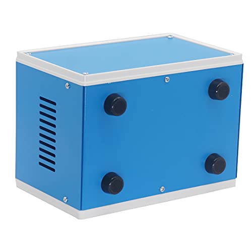 Zulkit Electronic Enclosures Blue Metal Enclosure Project Case Diy Box Junction Case Enclosure Preventive Case (7.1" X 4.3" X 5.1") #TOP4