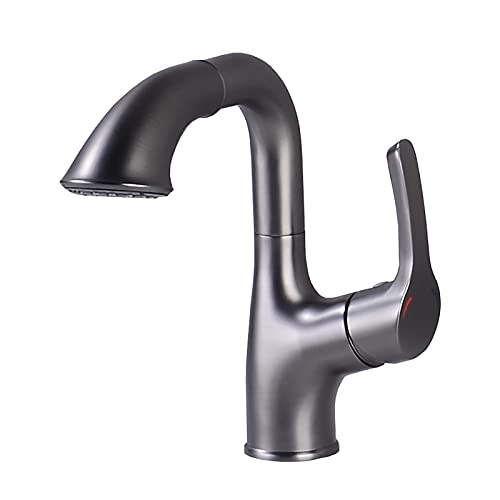 Grifo de bano con extractor para lavar el cabello comodamente en el lavabo