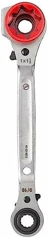 Milwaukee 48-22-9216 5-in-1 Lineman's Ratcheting Wrench - Heavy Duty 11.25" Tool