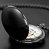 Tiong Smooth Mens Pocket Watch with Chain Classic Mechanical Hand-Wind Pocket Watch Steampunk Pocket Watches for Men with Gift Box #2