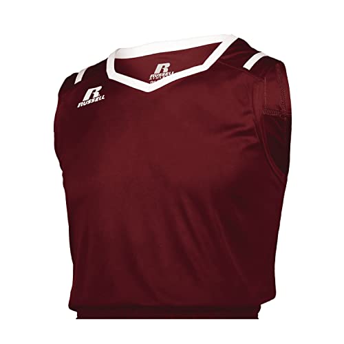 Russell Athletic Athletic Cut Men's Basketball Jersey Cardinal/White XL