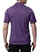 Rdruko Men's Active Polo Shirts Short Sleeve Quick Dry Golf Shirts with Pocket(Purple, US 4XL)