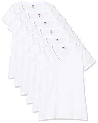 FRUIT OF THE LOOM Valueweight Girls T-Shirt (5-Pack), white colour
