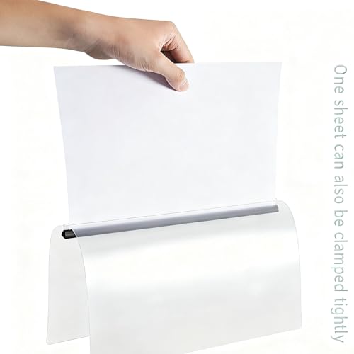 10pcs A4 Sliding Bar Binder, A4 Transparente Dokumentenordner, Schiebestab Datei Ordner, Bericht Abdeckungen Ordner mit U Schiebe Bar für Klassifizierung Schulbürodokumenten.Kann 40 Blatt halten (C)